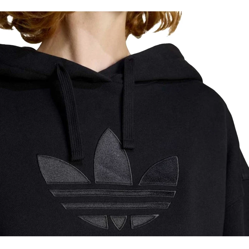 Felpa con Cappuccio Trefoil Donna
