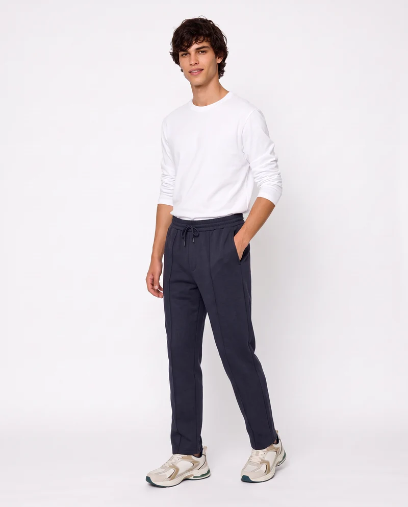 Pantaloni Jogger Soft Touch Relaxed Fit - Avion