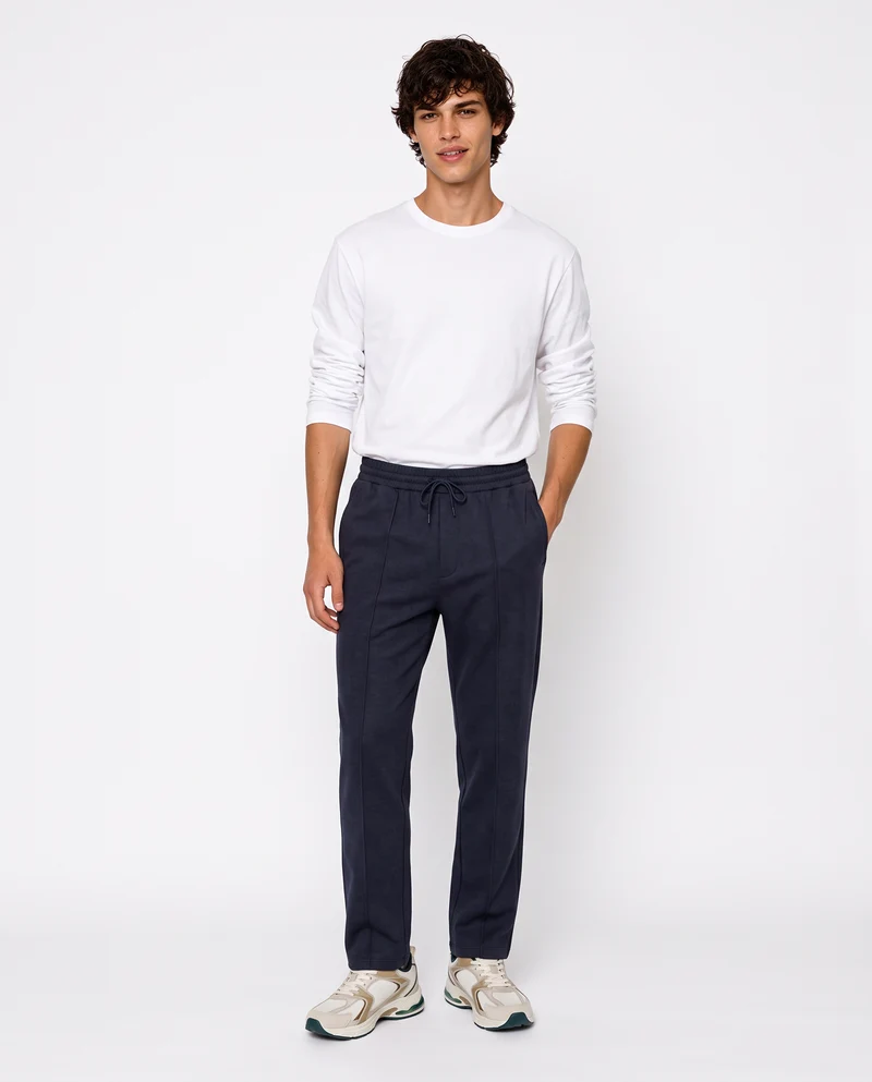 Pantaloni Jogger Soft Touch Relaxed Fit - Avion