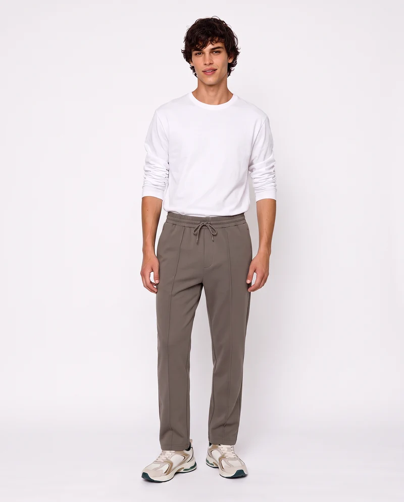 Pantaloni Jogger Soft Touch Relaxed Fit - Grigio