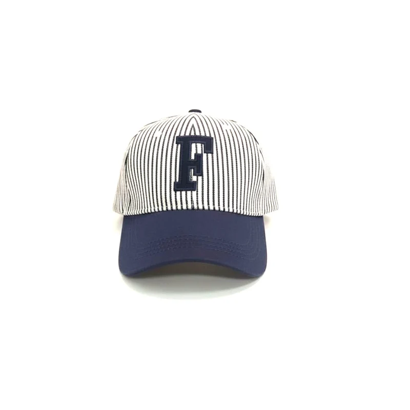 Cappello bambino baseball con lettera a righe - var 3