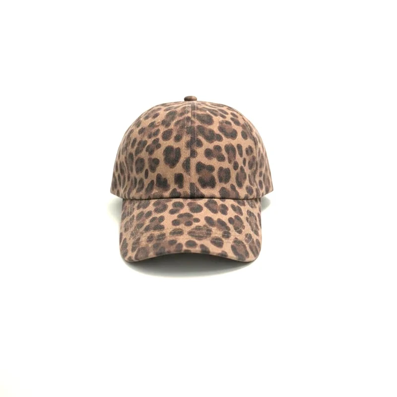 Cappello donna baseball leopardato delave' - Marrone