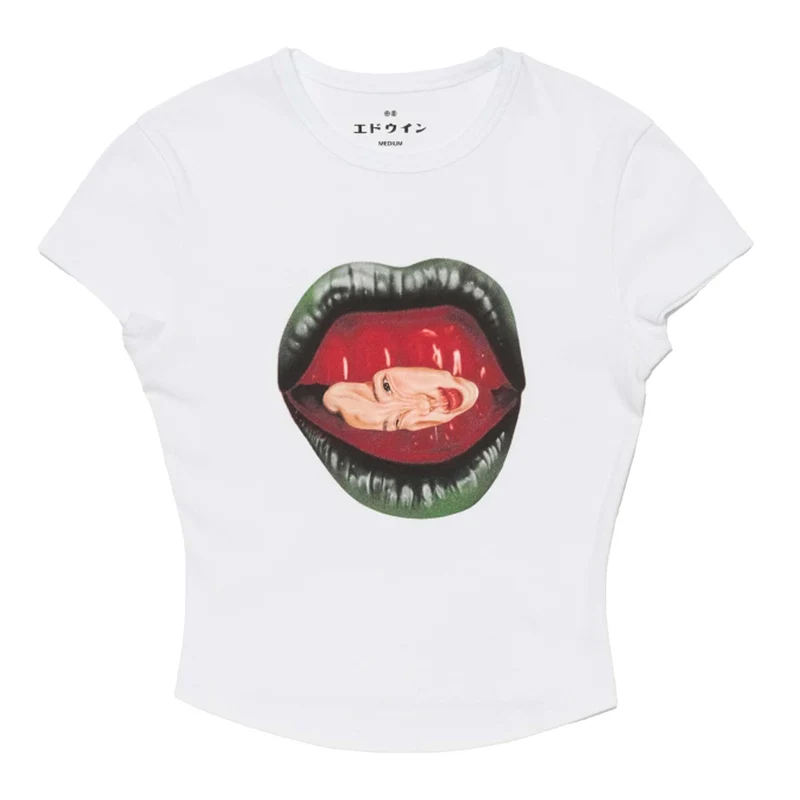 T Shirt Eat Your Face Donna