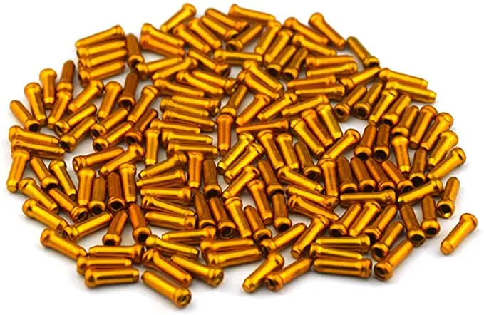 TAPPI PER CAVI FRENI 50 Pezzi COLORATI in Alluminio per Cavo Freno Bicicletta