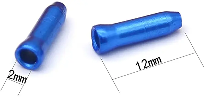 TAPPI PER CAVI FRENI 50 Pezzi COLORATI in Alluminio per Cavo Freno Bicicletta