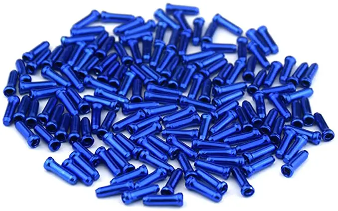 TAPPI PER CAVI FRENI 50 Pezzi COLORATI in Alluminio per Cavo Freno Bicicletta