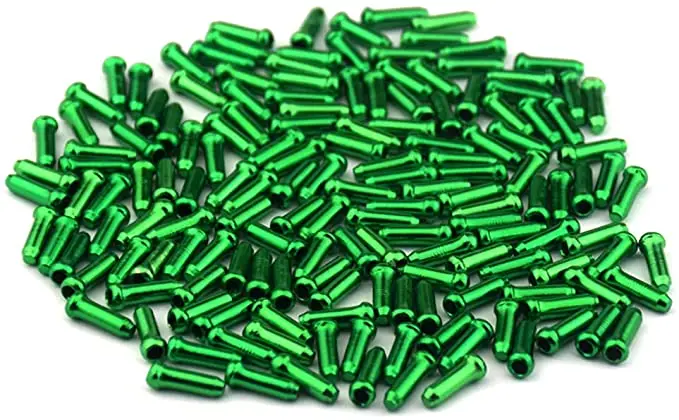 TAPPI PER CAVI FRENI 50 Pezzi COLORATI in Alluminio per Cavo Freno Bicicletta