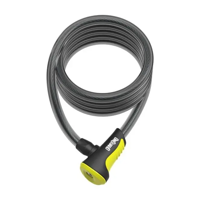 LUCCHETTO BRN Neon CAV. CHIAV. 180x12mm per Monopattini e Bici e Moto