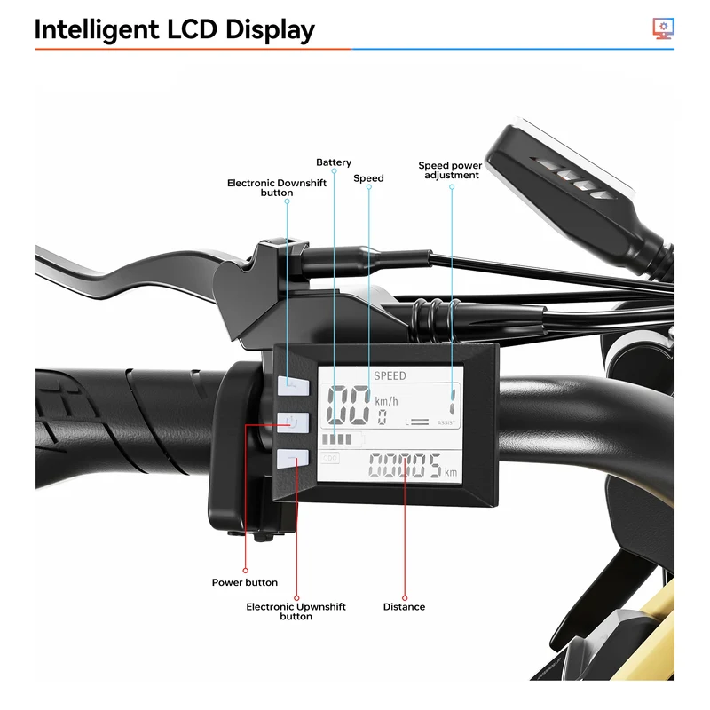 JANSNO X70 20" Fat Tires Electric Bikes 750W Motor 48V 14Ah+20Ah Dual Battery