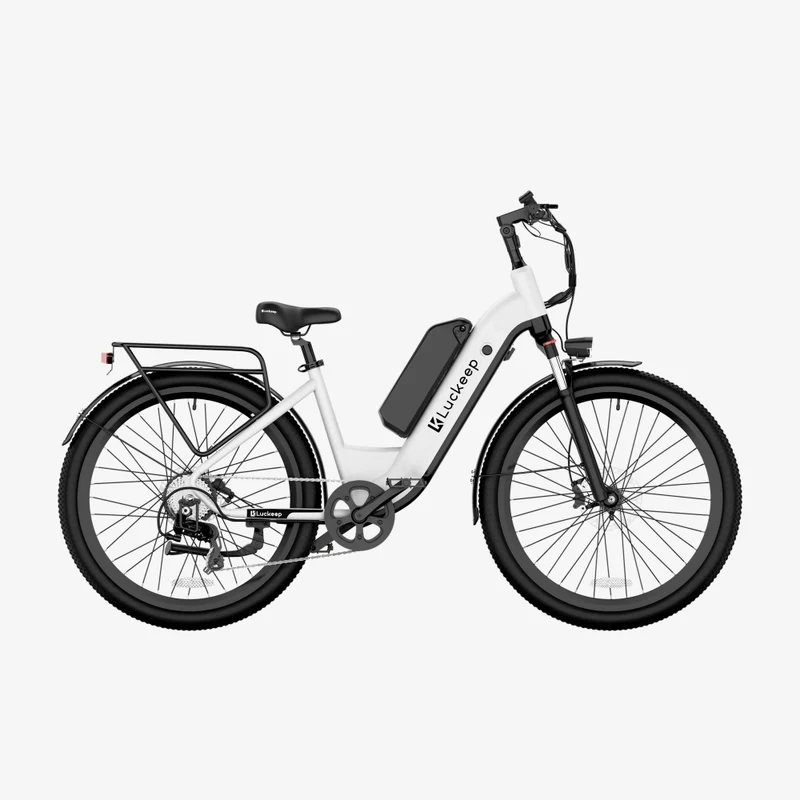 LUCKEEP X26 26" City Commuter Electric Bike 750W(1300W Peak) Motor 48V 20Ah Battery