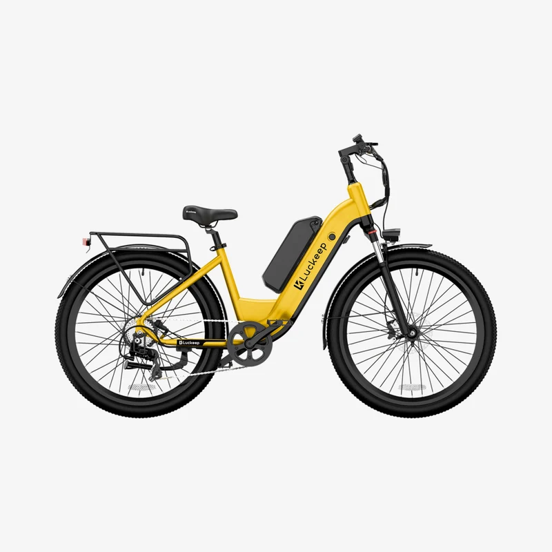 LUCKEEP X26 26" City Commuter Electric Bike 750W(1300W Peak) Motor 48V 20Ah Battery