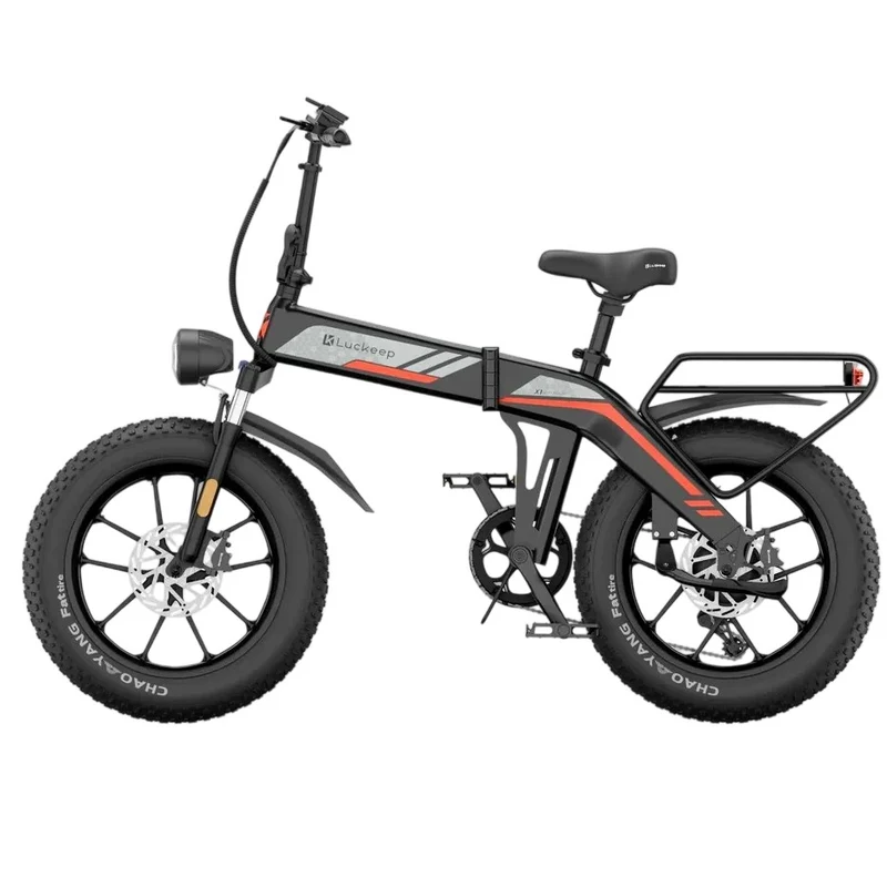 LUCKEEP X1 20" Folding Electric Bike 1000W(1500W Peak) Motor 48V 15Ah Battery