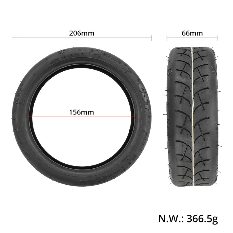 Copertone pneumatico CST 8.5x2 pollici Interno ed Esterno per monopattino Xiaomi, Ducati, Lexgo, Nilox, Alfa Romeo, Vivobike, Woow (50/75-6.1)