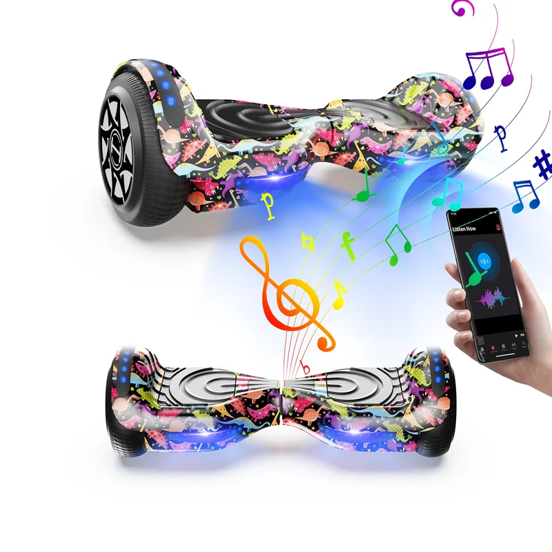 H1 6.5" Self Balancing Hoverboard with Bluetooth Music and LED Lights