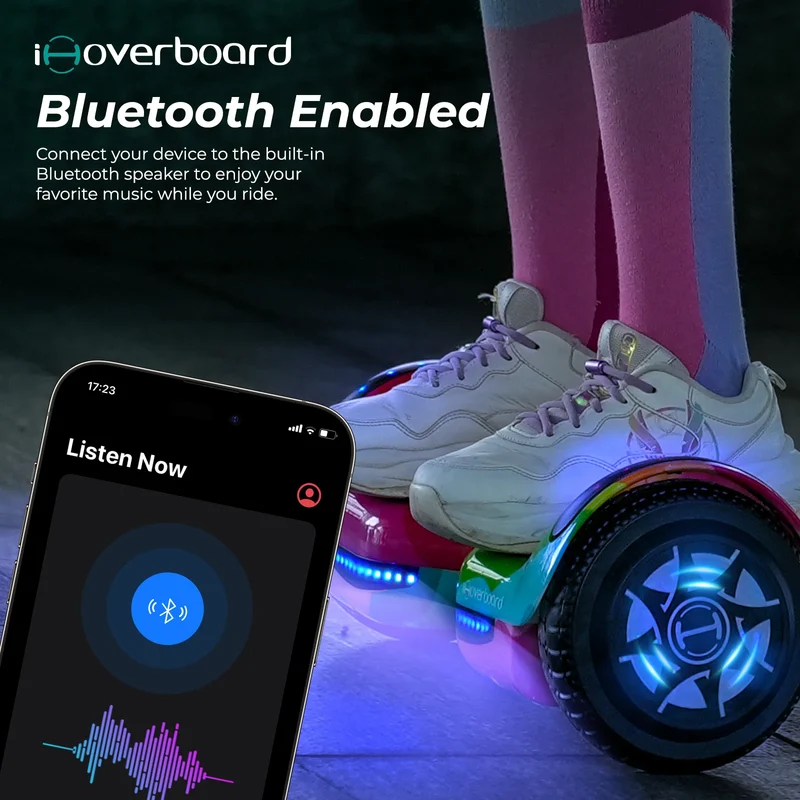 H1 6.5" Self Balancing Hoverboard with Bluetooth Music and LED Lights