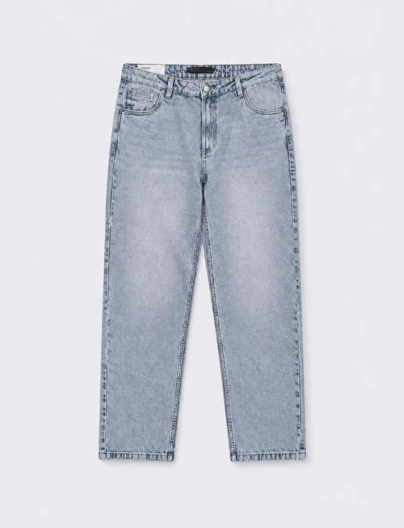 JEANS BAGGY FIT BLU MEDIO - Denim