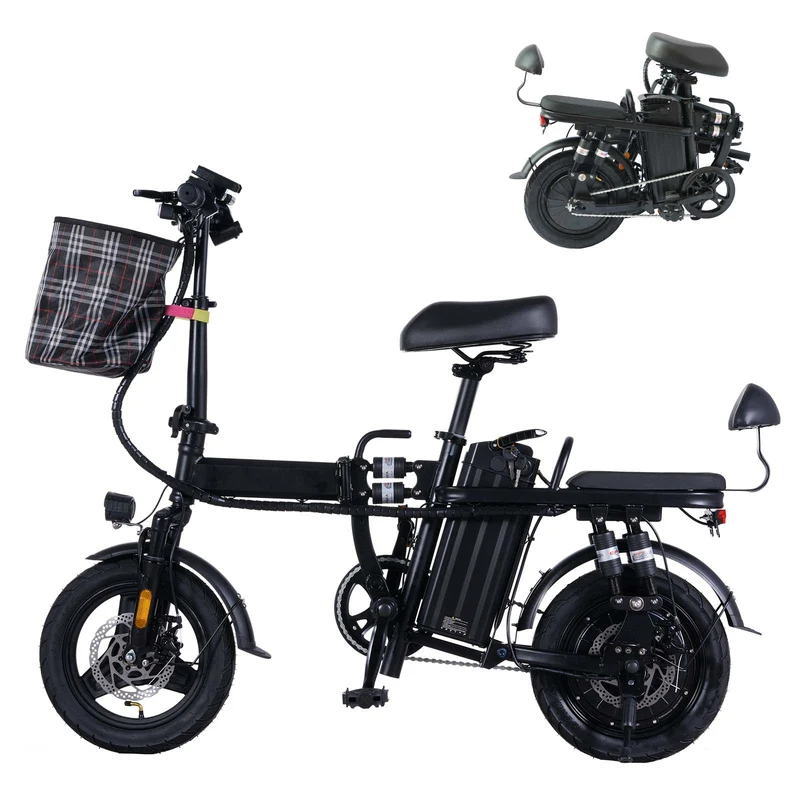 GLEERIDE A9 14" Mini Folding Electric Bike 750W Peak Motor 48V 15Ah Battery