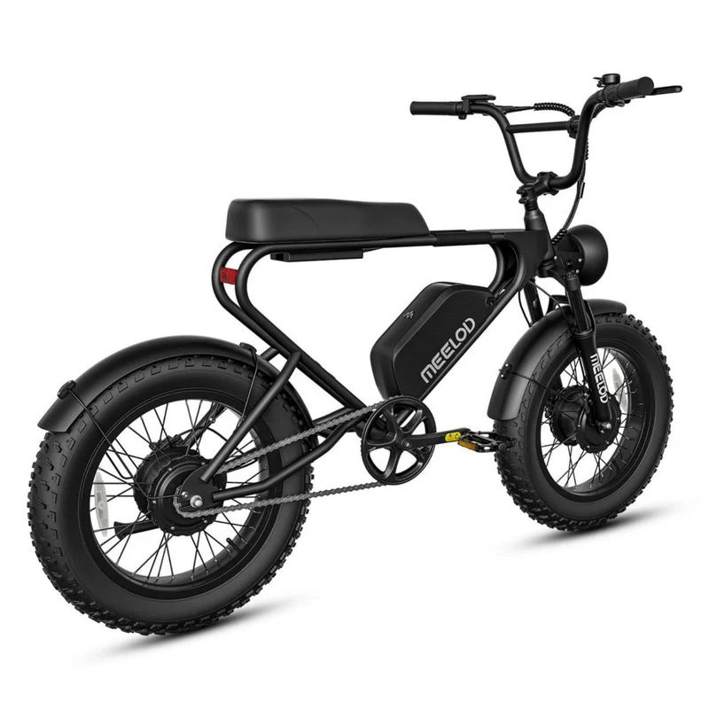 MEELOD DK200DM 20" Retro Moped Style Electric Bike 750W*2 Dual Motors 48V 18Ah Battery