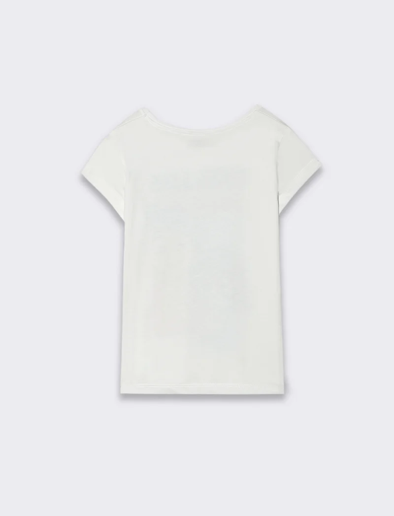 T-shirt Inside Out da bambina - Bianco