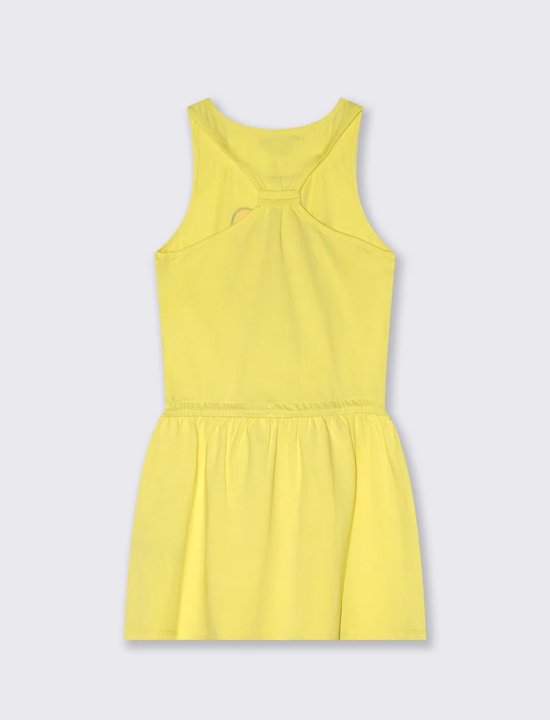 Vestito ampio da bambina - Giallo limone