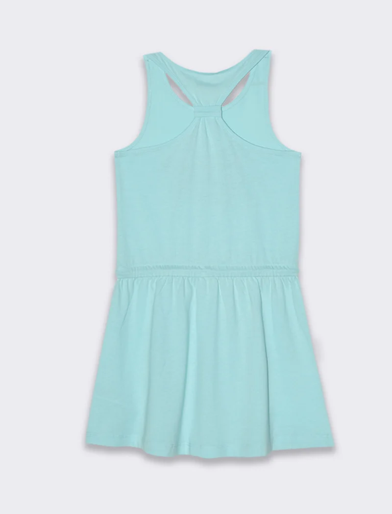 Vestito ampio da bambina - Verde acqua