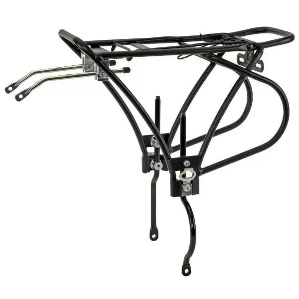 PORTAPACCHI Posteriore per FRENI A DISCO per E-Bike Biciclette