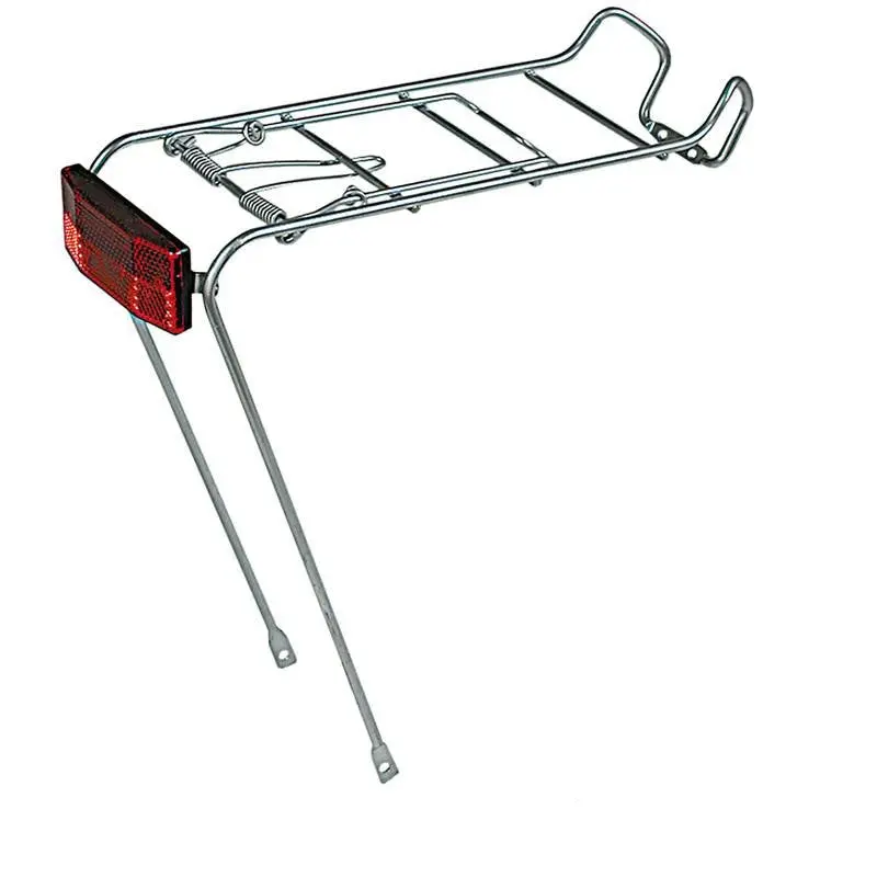 PORTAPACCHI Posteriore in ACCIAIO CROMATO per E-Bike Biciclette