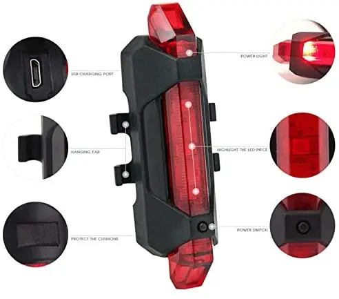 SPIA Led luce colorata a intermittenza o fissa per monopattini o biciclette