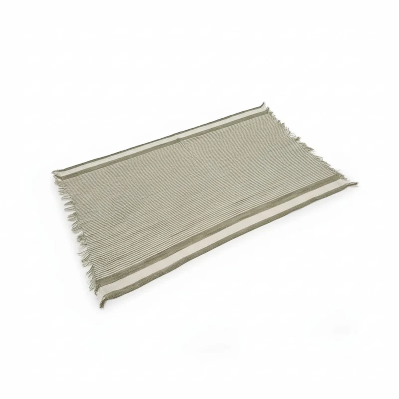Foulard uomo righe piccole - Verde