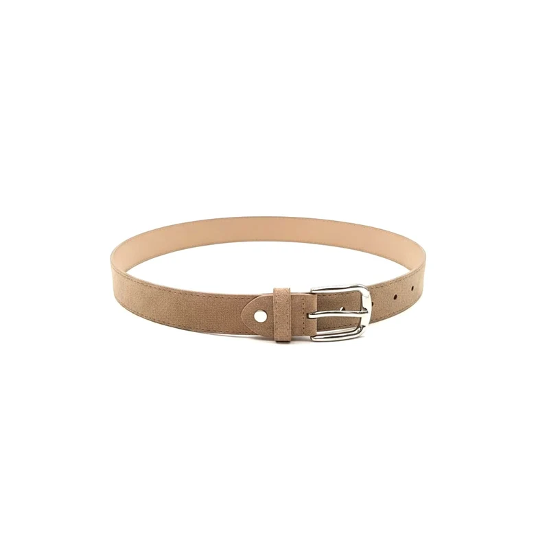 Cintura suede basic per bambini 2 cm - Beige