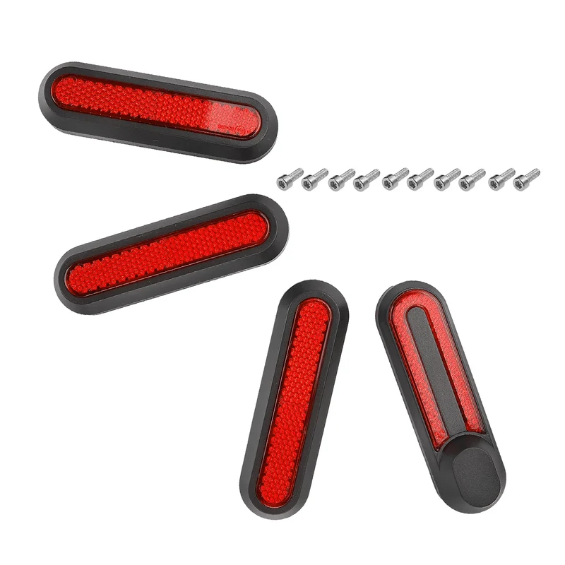 Set di 4 Indicatori di posizione/barre riflettenti in plastica per Xiaomi M365 1S Pro Pro2 e Scooter Lite