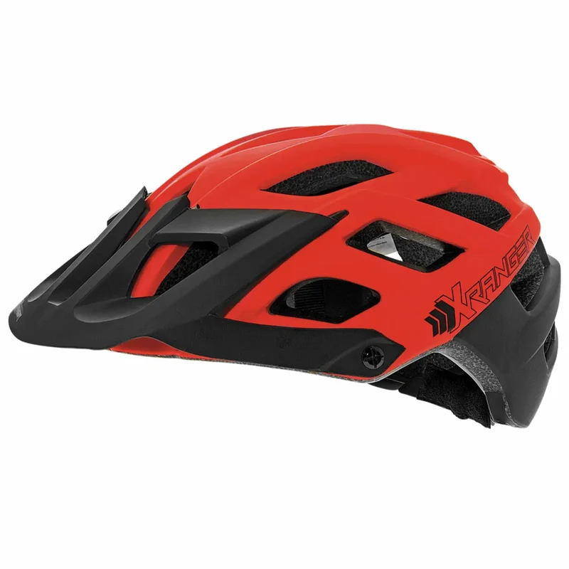 CASCO BRN Rosso ENDURO X-RANGER ergonomico per Bici e Monopattino