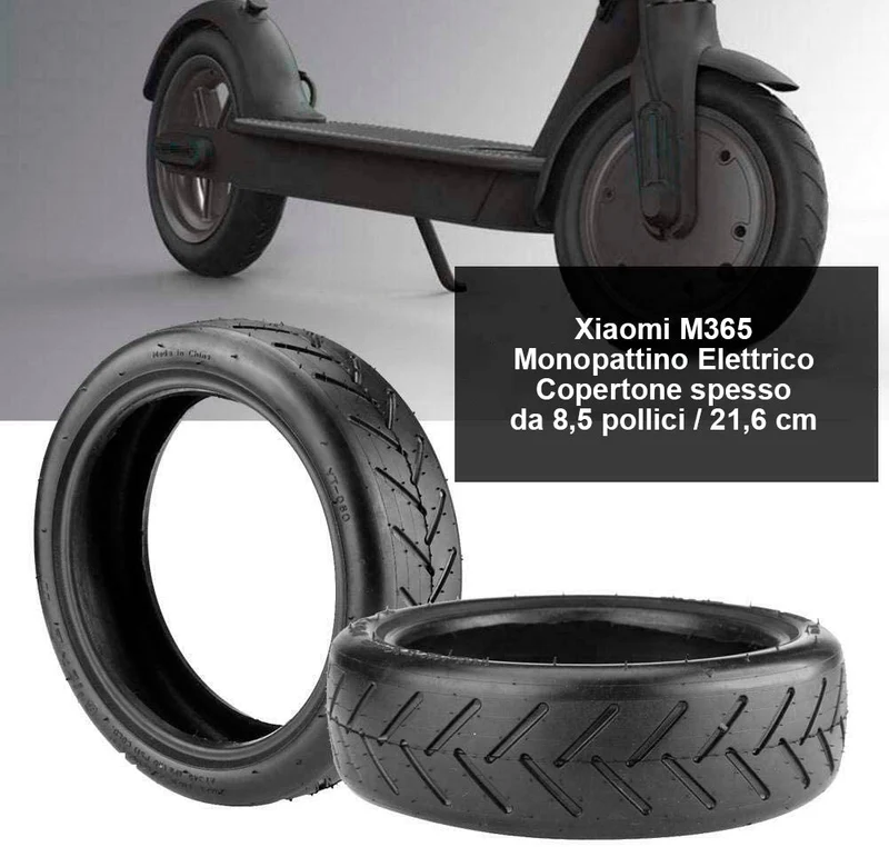 Pneumatico 8.5x2 per monopattino elettrico XIAOMI M365 Essential, 1S, Pro/2