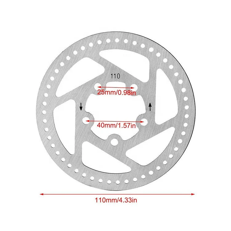 Disco freno 110mm 5 Fori in acciaio INOX per monopattino elettrico XIAOMI Mijia M365