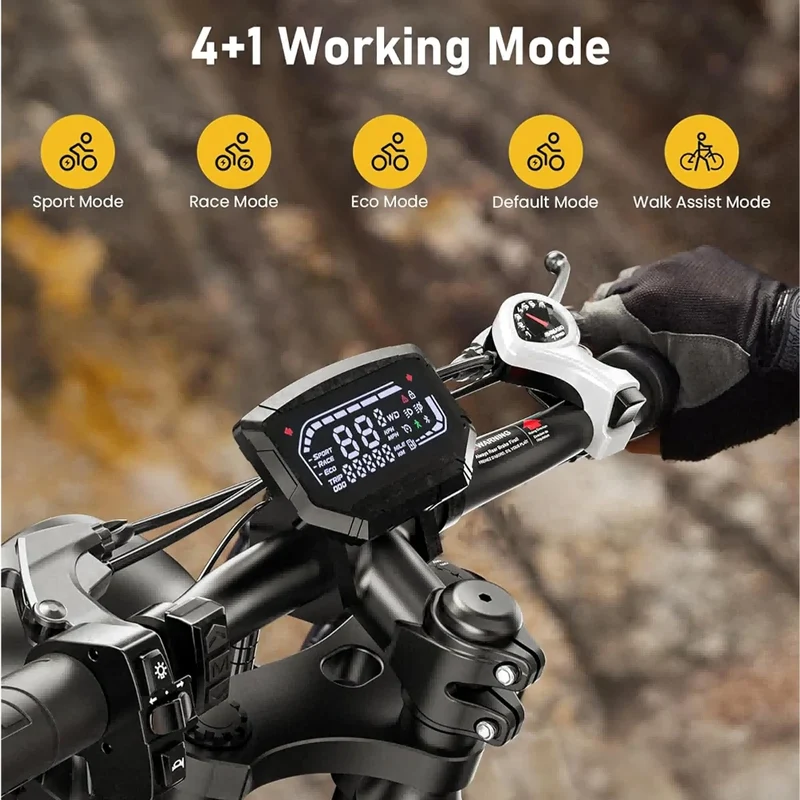 ISINWHEEL R6 20" Off Road Electric Bike 1500W Motor 48V 13Ah Battery