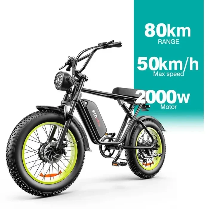 EMOKO C91 20" Fat Tire Electric All-Terrain Bike 2*1000W Dual Motor 48V 20Ah Battery