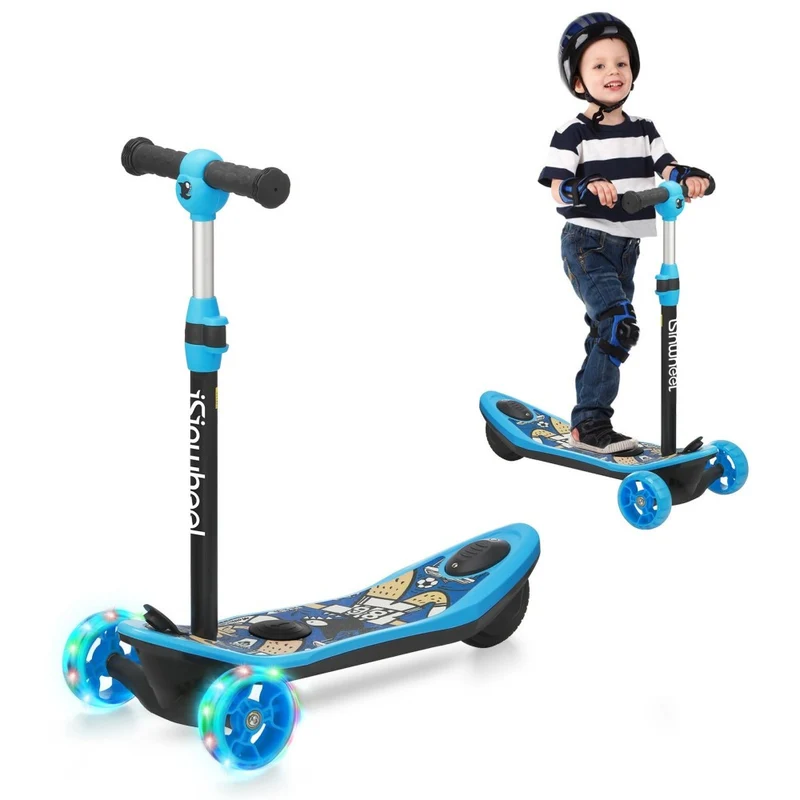 ISINWHEEL Mini Pro Kids 3 Wheel Electric Scooter 60W Motor 12.8-14.6V 5Ah Battery (2 IN 1 Designㄘ