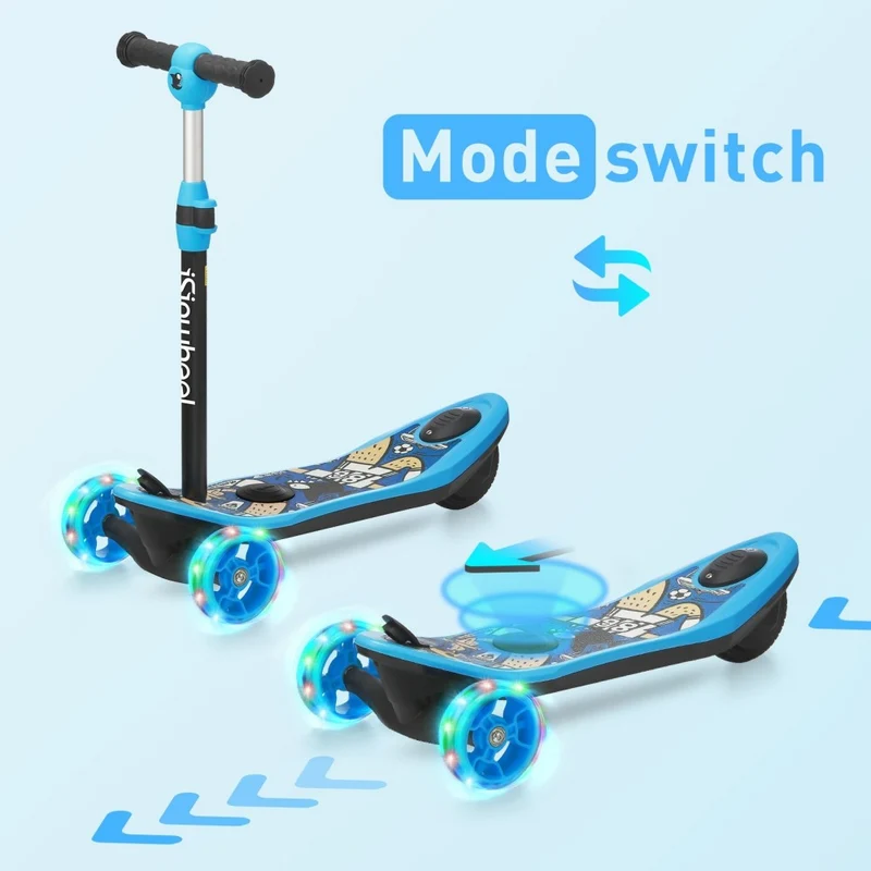 ISINWHEEL Mini Pro Kids 3 Wheel Electric Scooter 60W Motor 12.8-14.6V 5Ah Battery (2 IN 1 Designㄘ