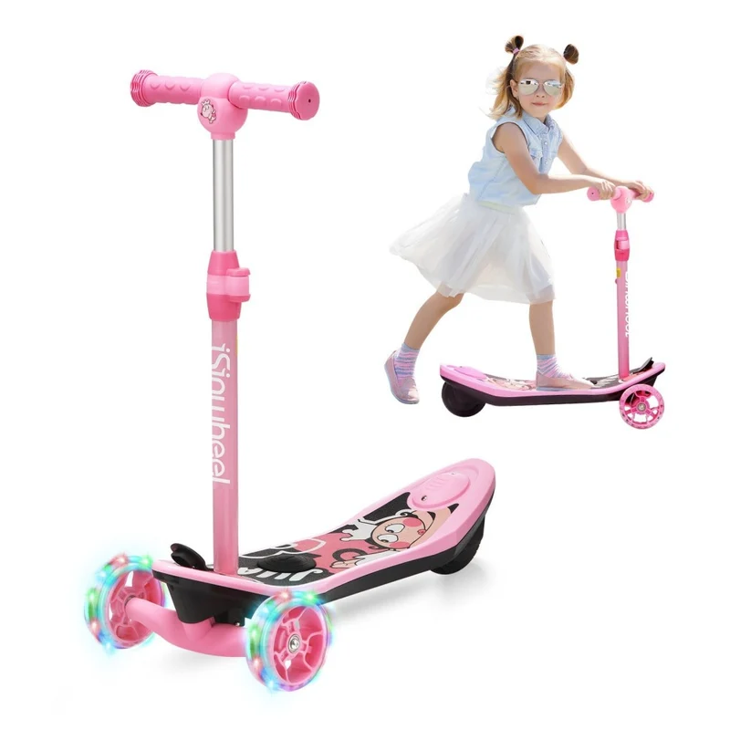 ISINWHEEL Mini Pro Kids 3 Wheel Electric Scooter 60W Motor 12.8-14.6V 5Ah Battery (2 IN 1 Designㄘ