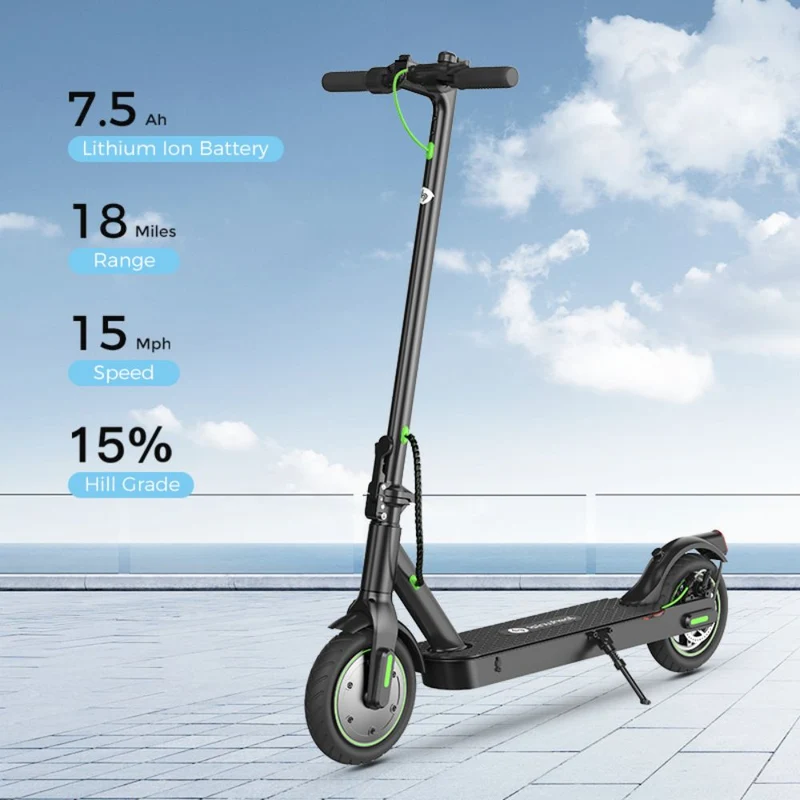 ISINWHEEL S9 Pro 8.5" Folding Commuter Electric Scooter 350W Motor 36V 7.5Ah Battery