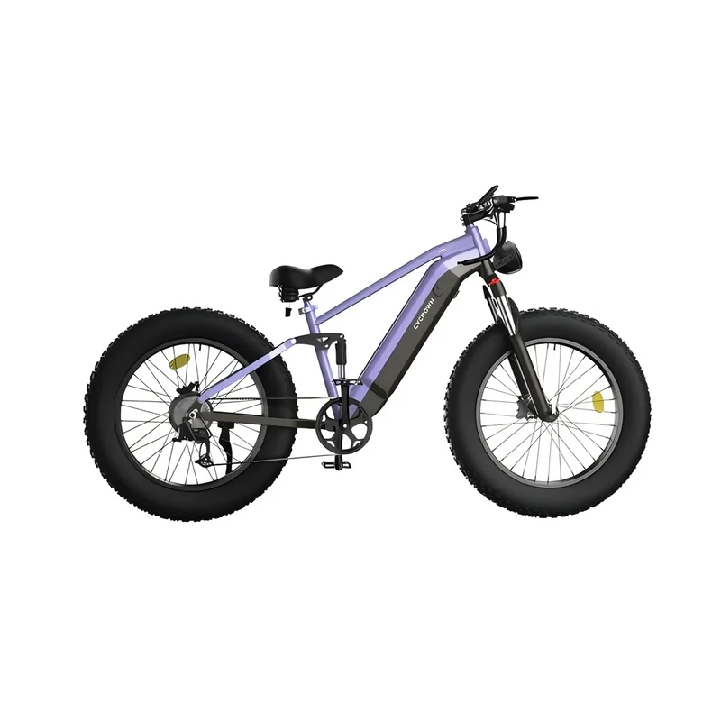 CYCROWN Ultra 26" Fat Tire Electric Mountain Bike 1000W Motor 48V 15Ah Battery