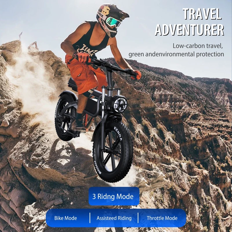PHNHOLUN C8 20" Off Road Electric Bike 1500W Motor 48V 20Ah Battery