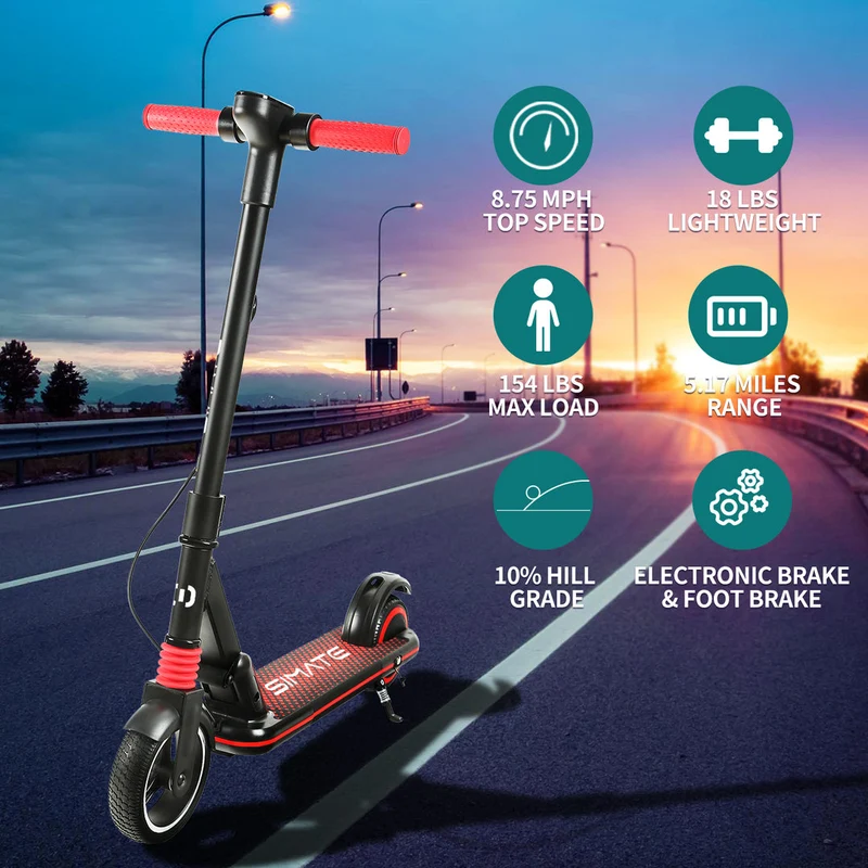 SIMATE S3 Kid＆s Foldable Electric Scooter Combo