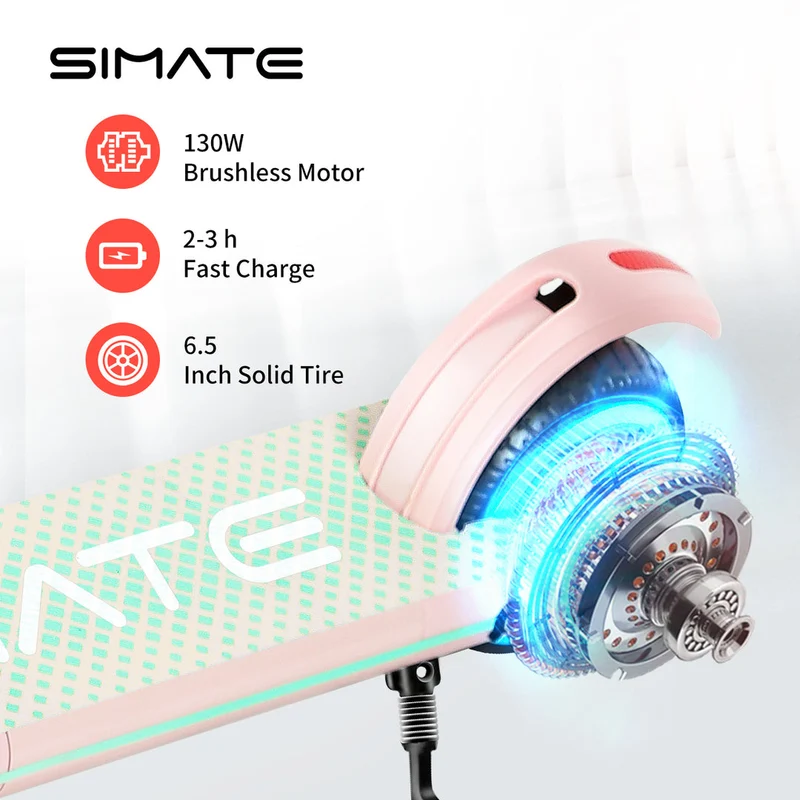 SIMATE S3 Kid＆s Foldable Electric Scooter Combo