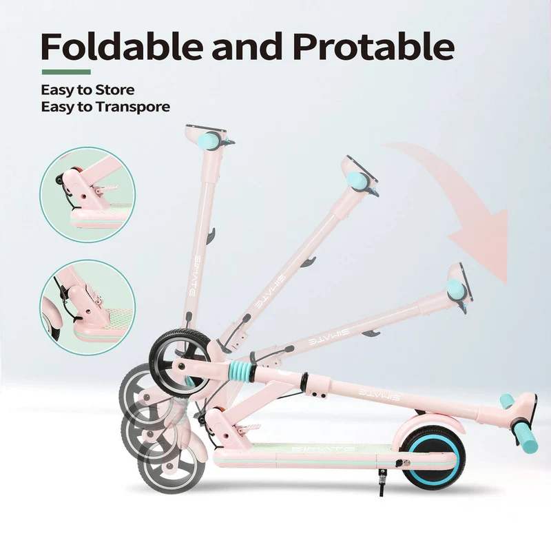 SIMATE S3 Kid＆s Foldable Electric Scooter Combo