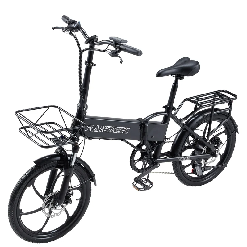 RANDRIDE YA20 20" Folding Electric Bike 500W Motor 48V 12.8Ah Battery