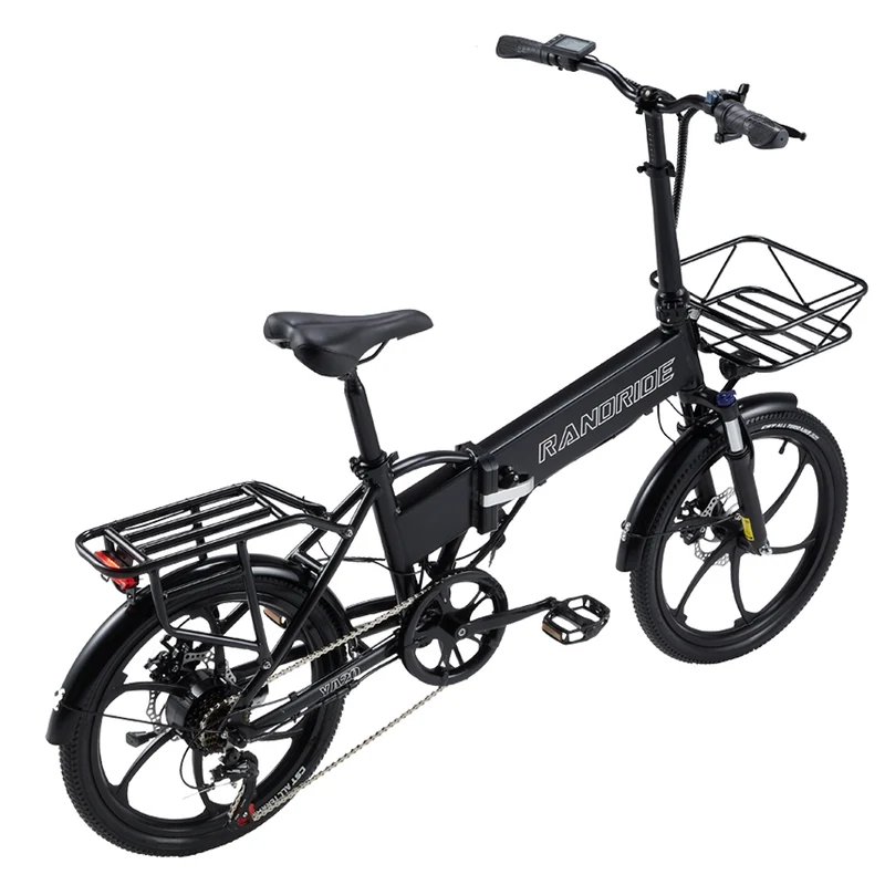 RANDRIDE YA20 20" Folding Electric Bike 500W Motor 48V 12.8Ah Battery