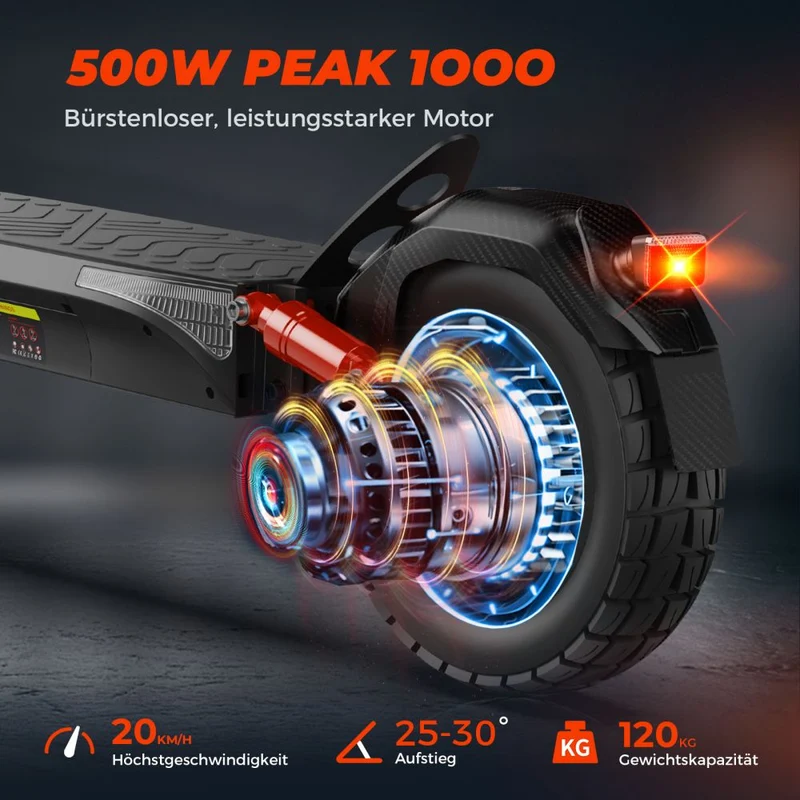 ISINWHEEL T4 10" Commuter Electric Scooter 1000W Motor 42V 12.5Ah Battery (ABE)