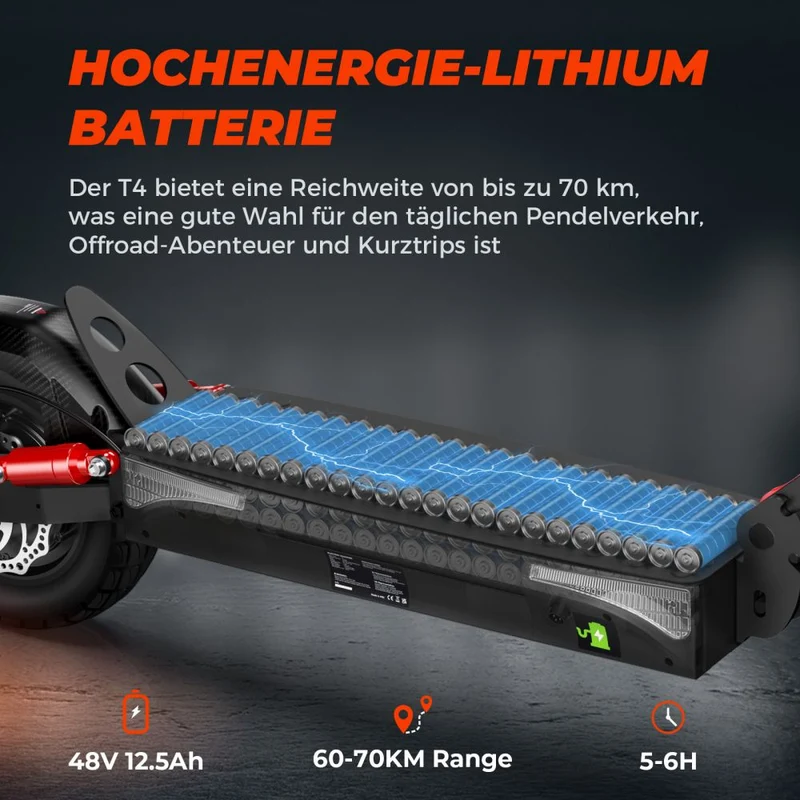 ISINWHEEL T4 10" Commuter Electric Scooter 1000W Motor 42V 12.5Ah Battery (ABE)
