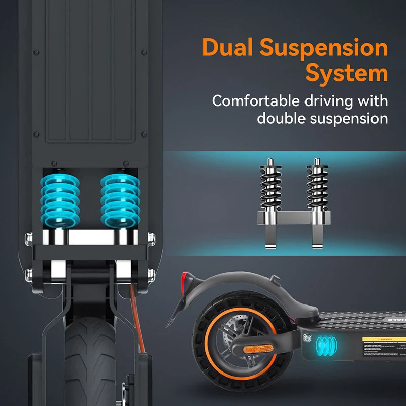 HONEYWHALE E9 Pro Max 10" Foldable Electric Scooter 500W Motor 36V 10Ah Battery (ABE)